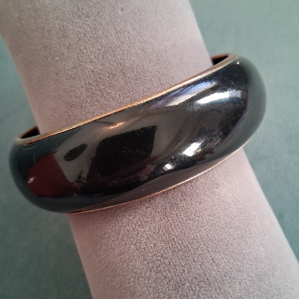 Black Gold Bangle Bracelet
